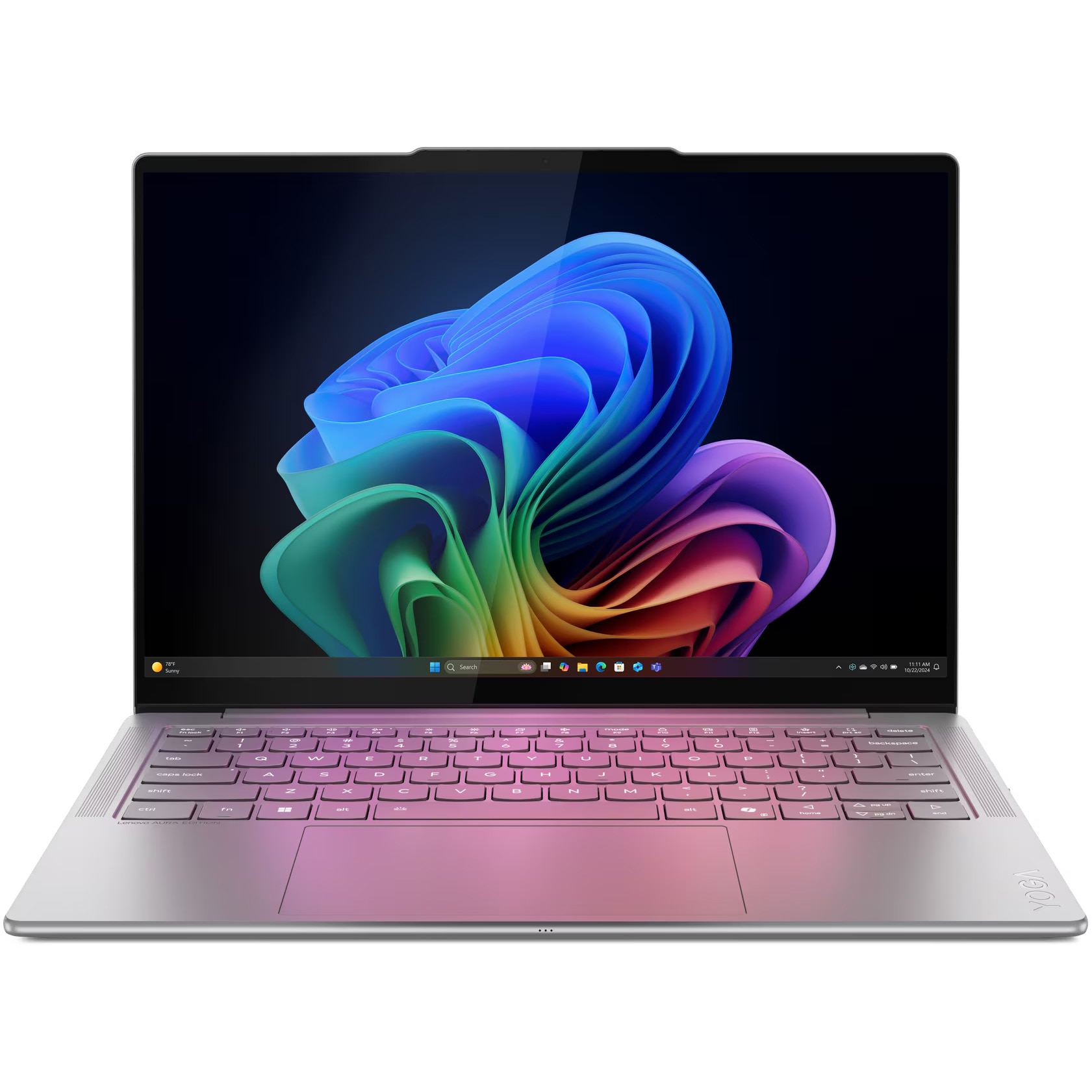 Laptop Lenovo Yoga Slim 7 14ILL10 cu procesor Intel® Core™ Ultra 5 226V pana la 4.5GHz, 14" WUXGA, OLED, 16GB LPDDR5x RAM, 512GB SSD, Intel® Arc™ Graphics, Windows® 11 Home, Luna Grey, 3y on-site Premium Care