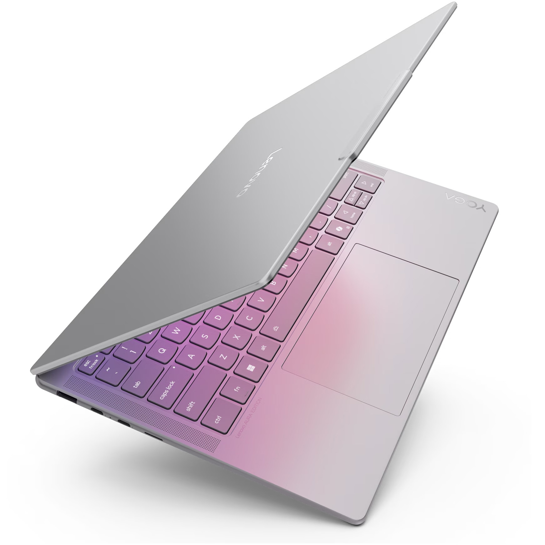 Laptop Lenovo Yoga Slim 7 14ILL10 cu procesor Intel® Core™ Ultra 5 226V pana la 4.5GHz, 14" WUXGA, OLED, 16GB LPDDR5x RAM, 512GB SSD, Intel® Arc™ Graphics, Windows® 11 Home, Luna Grey, 3y on-site Premium Care