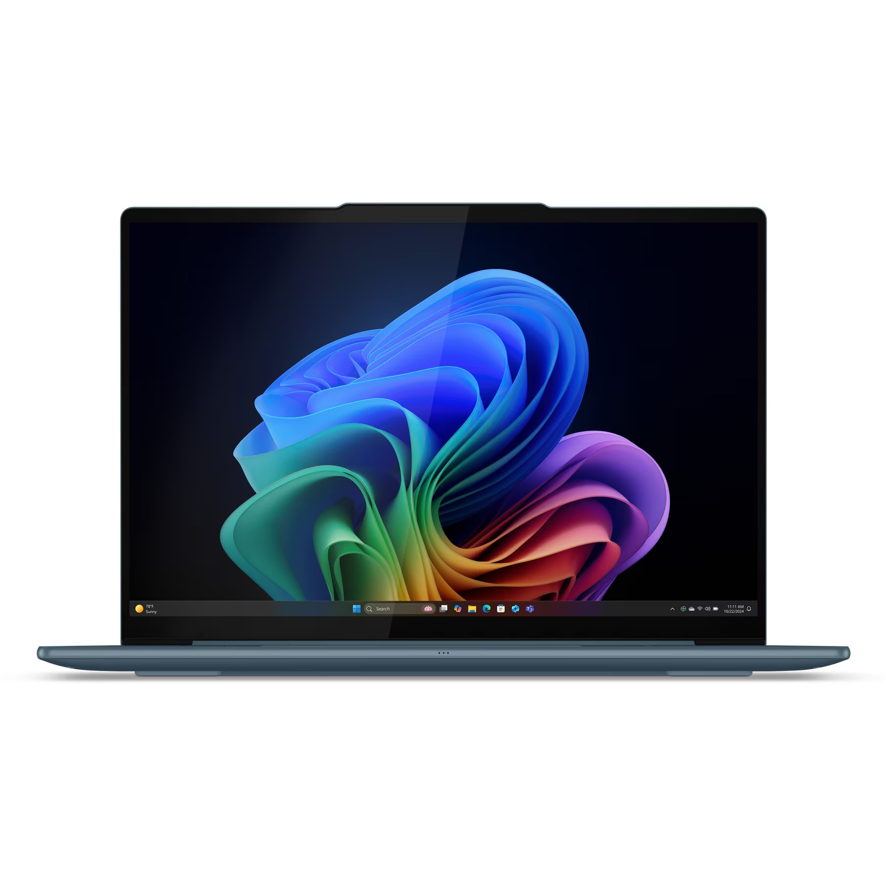 Laptop Lenovo Yoga Slim 7 14AKP10 cu procesor AMD Ryzen™ AI 5 340 pana la 4.8GHz, 14" 2.8K, WQXGA+, OLED, 120Hz, 16GB LPDDR5x RAM, 1TB SSD, AMD Radeon™ 840M Graphics, No OS, Tidal Teal, 3y on-site Premium Care