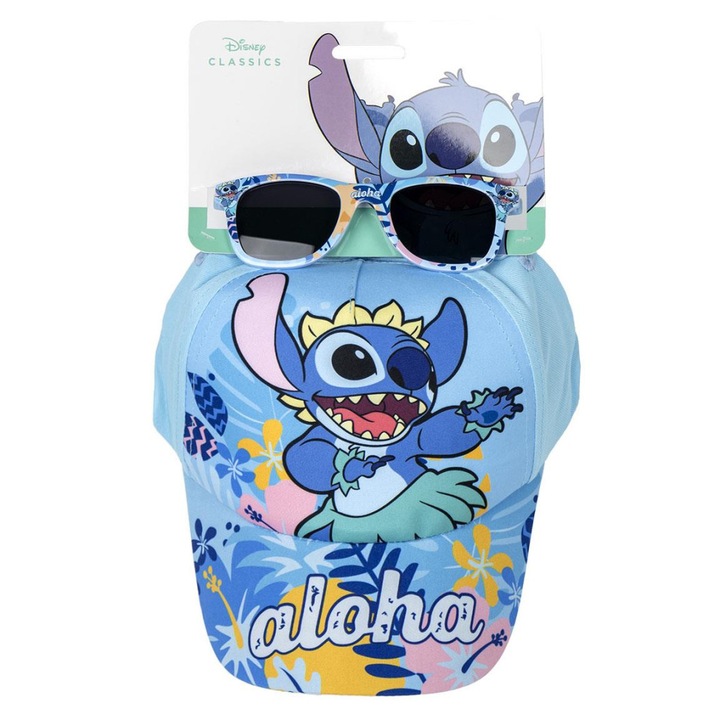 Комплект бейзболна шапка и слънчеви очила Lilo and Stitch The Star Dog (Aloha)