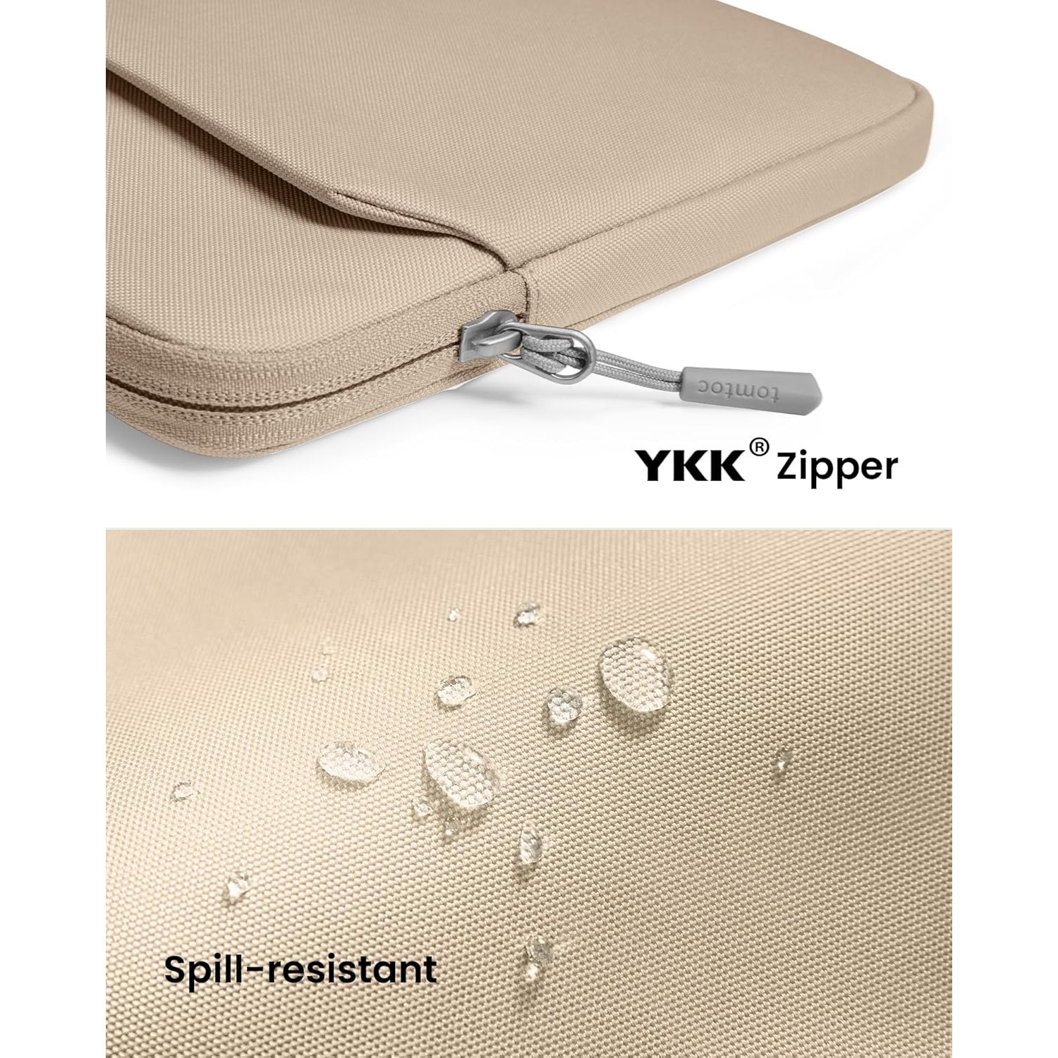 Husa Tomtoc Light-A18 Sleeve Pentru Laptop / Macbook Pro / Air, 14 inch, Nisip