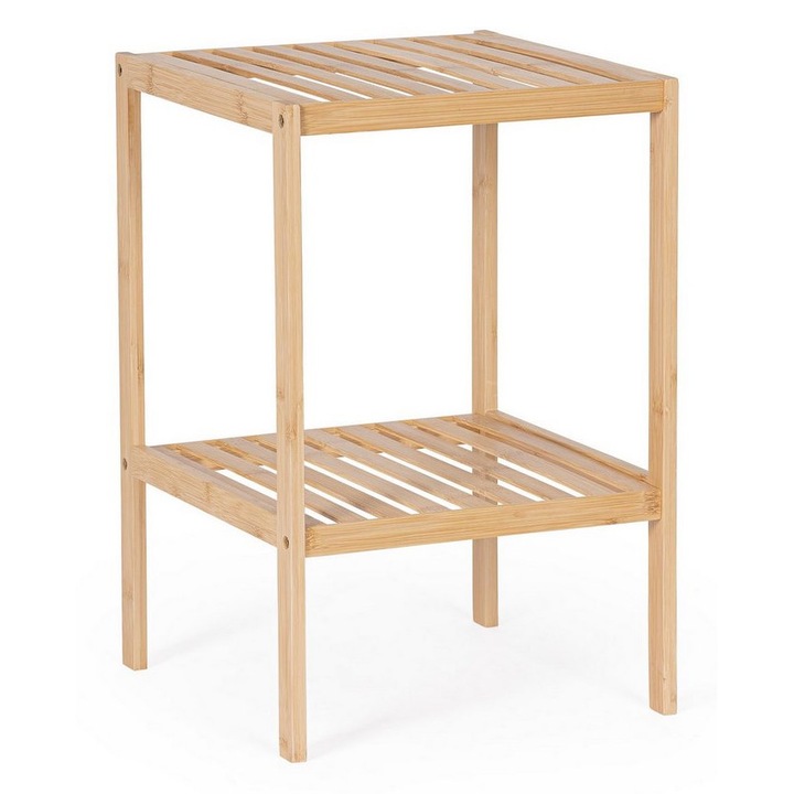Етажерка от естествен бамбук Cayden 33x33x50 см