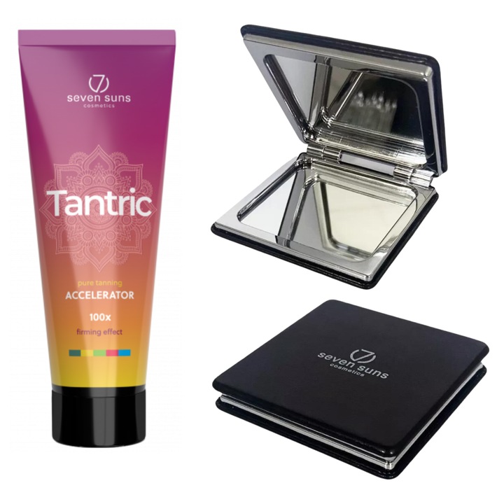 7suns Тантричен ускорител за тен 250 мл, с двойно огледало, унисекс, крем