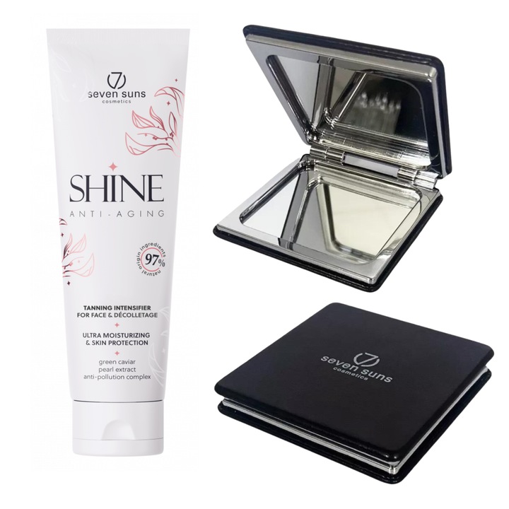 7suns Shine 50x arcbarnulásgyorsító 75 ml + dupla tükör
