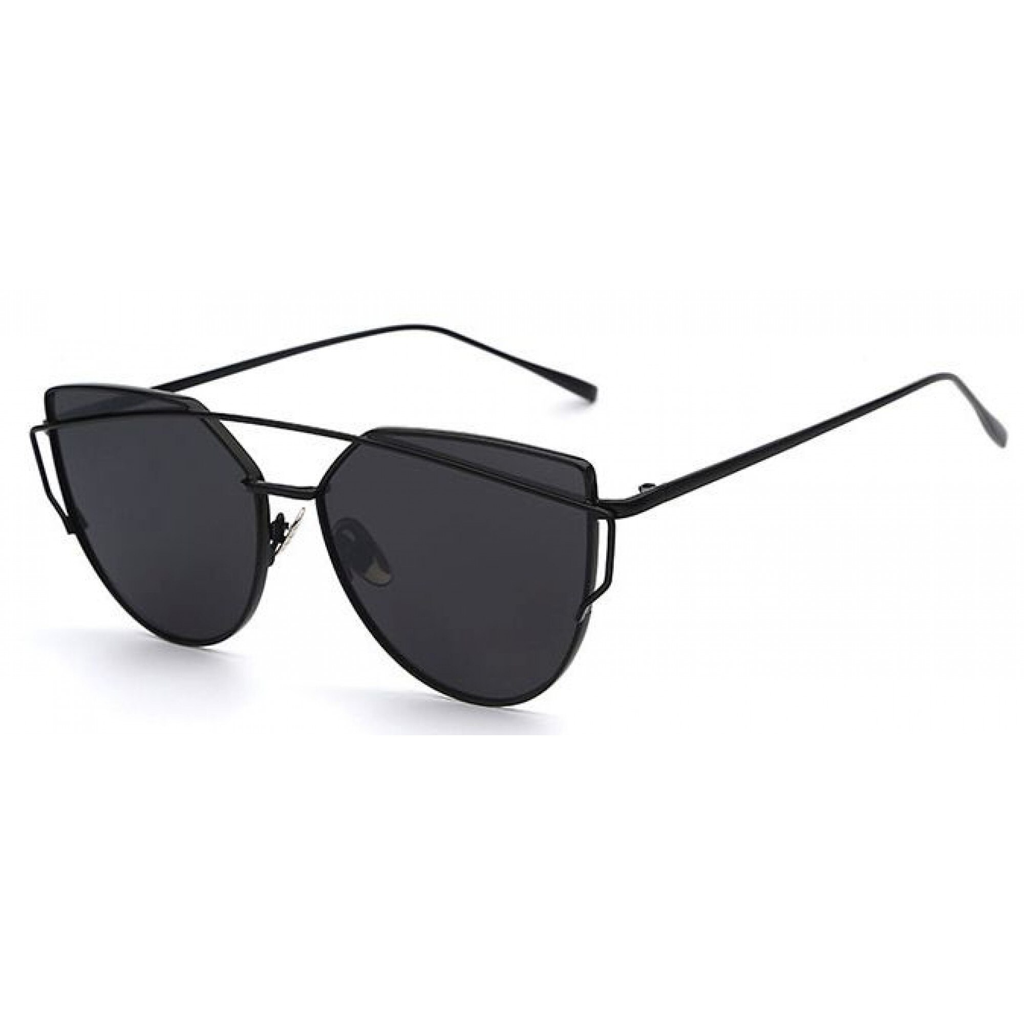 Ochelari de soare Ochi de Pisica Negru - Negru