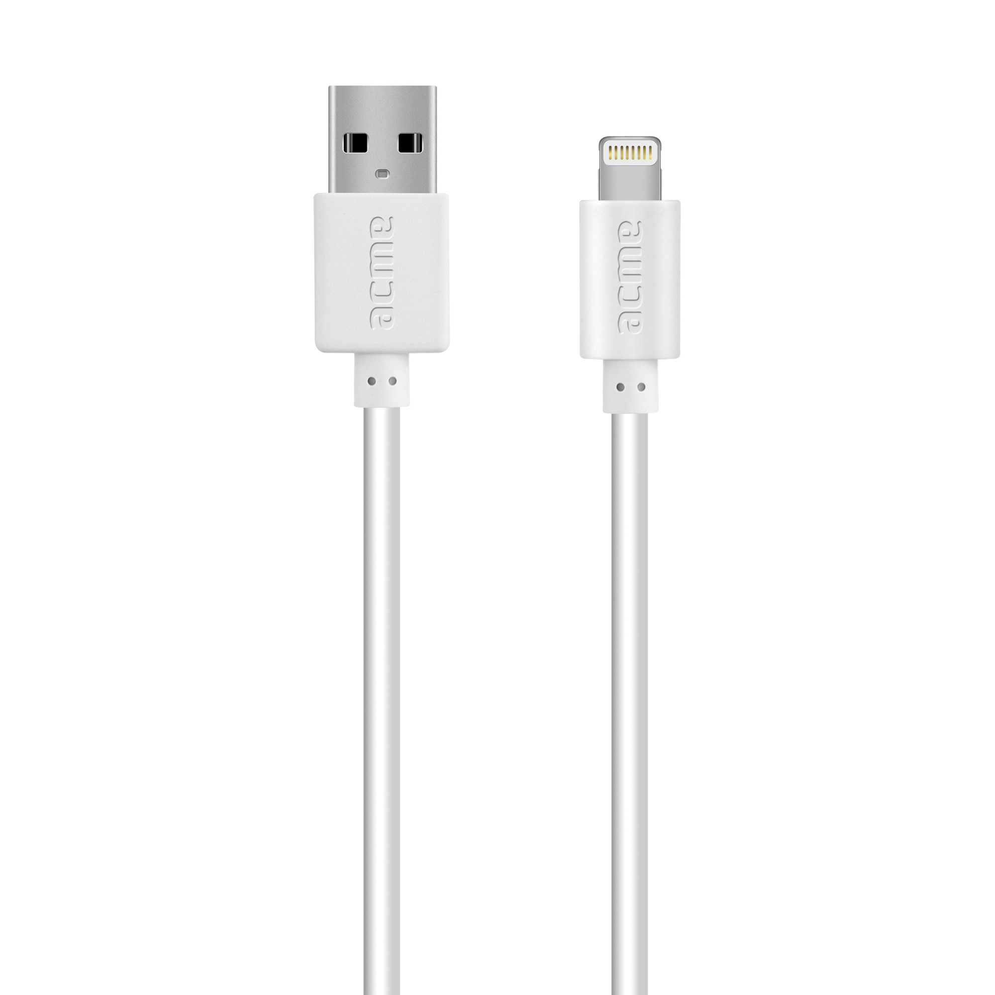 Cablu de date Acme CB1031W, Lightning-USB, 1m, White