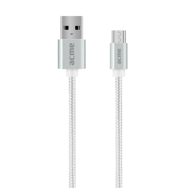 ACME CB2011S micro USB kábel, 1m, Ezüst