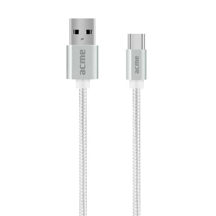 ACME CB2041S Type-C USB kábel, 1m, Ezüst
