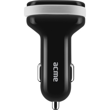 Incarcator auto Acme CH106, 2xUSB, Cablu Micro USB inclus, 3.1A, Black Incarcator auto Acme CH106, 2xUSB, Cablu Micro USB inclus, 3.1A, Black