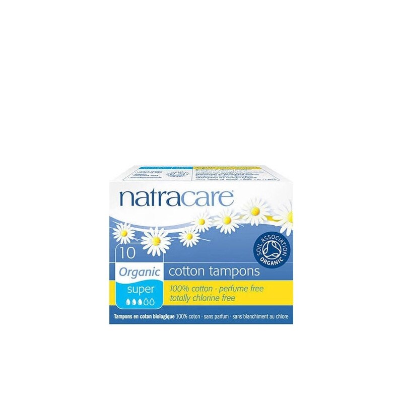 Tampoane interne bio Natracare super, 10 buc