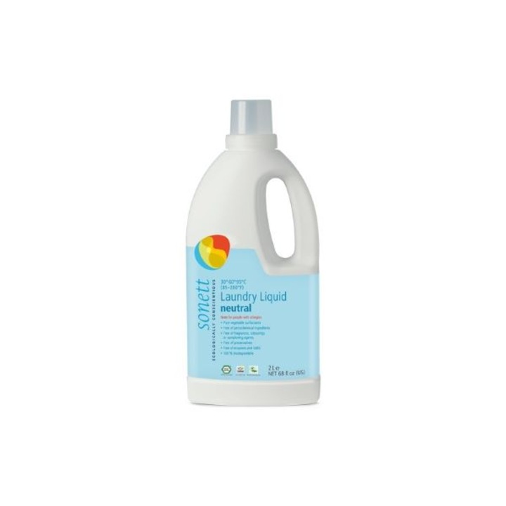 Detergent Ecologic Lichid Pt. Rufe Albe Si Colorate Neutru 2l Sonett