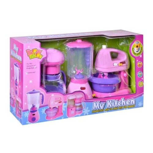 Set IMK cu lumini si sunete: blender, mixer, cafetiera