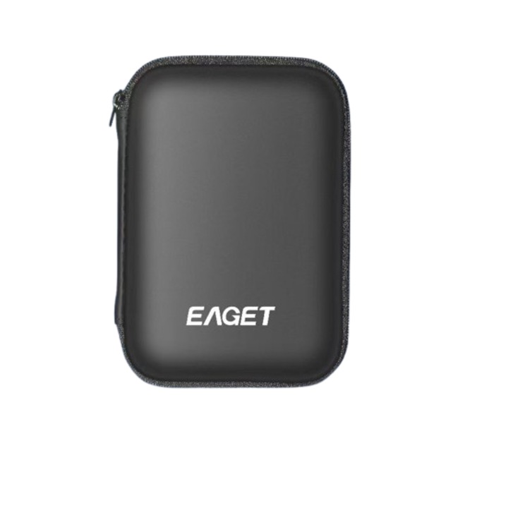 Geanta multifunctionala pentru accesorii digitale, Eaget, impermeabila, neagra, 140x105x43mm