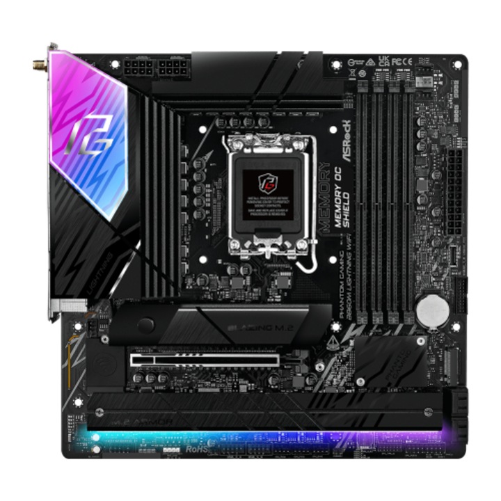 Дънна платка ASRocK Phantom Gaming B860M Lightning WiFi, Intel B860, Socket 1851, mATX