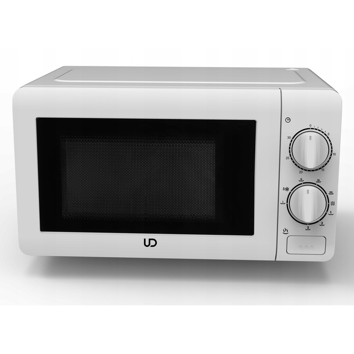 Микровълнова фурна UD MG20L-WA, 20L, 700W, Механично управление, Грил, Бяла