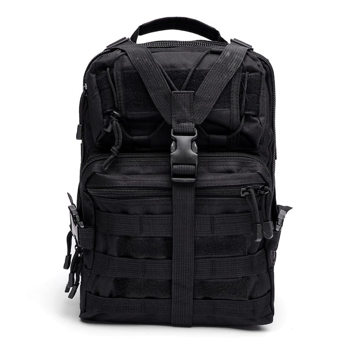 Geanta Tactical umar Militara Rover Ghiozdan cu Umar EDC Geanta Assault Range, Rezistenta la Apa Black