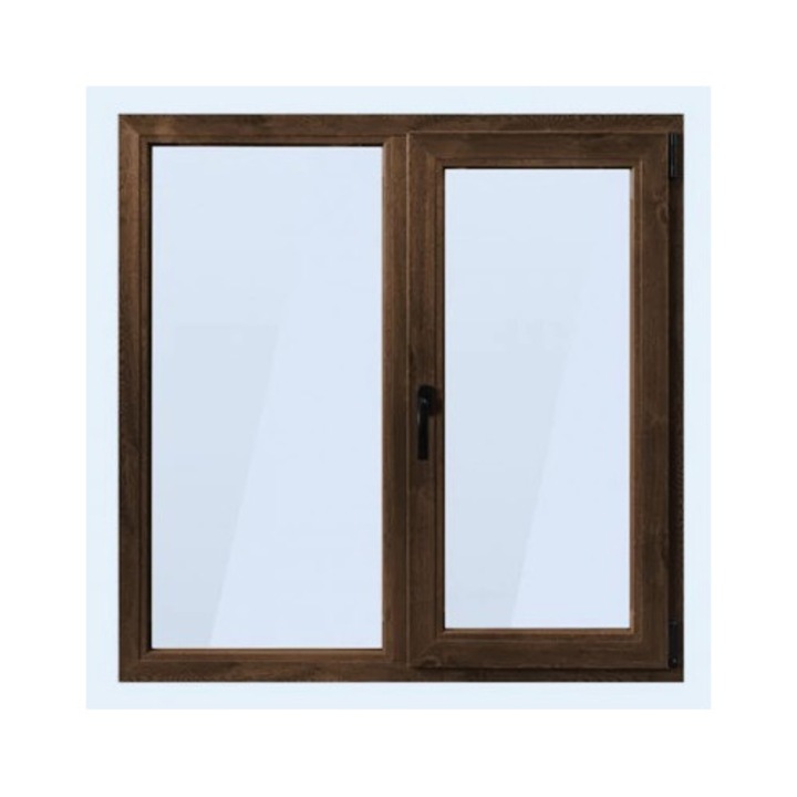 Fereastra PVC, Tamistef, profil Selective 6 camere, 2 canate, nuc, dubla deschidere dreapta, 1150x1150