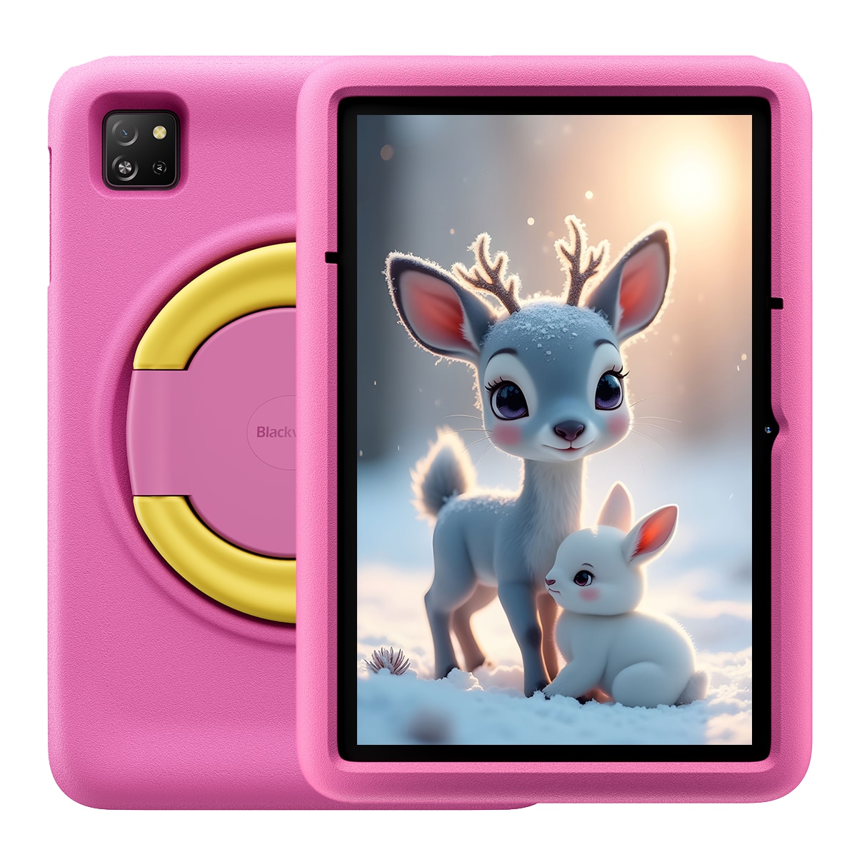 Tableta Blackview Tab 60 Pro Kids, 10.1inch, Android 15, 2.4GHz+5GHz, WiFi 6, 12GB Ram(4GB + 8GB extensibili / 2TB), 800×1280, 128GB ROM, Suport pentru pozitionarea GPS, 7700mAh, Roz trandafir