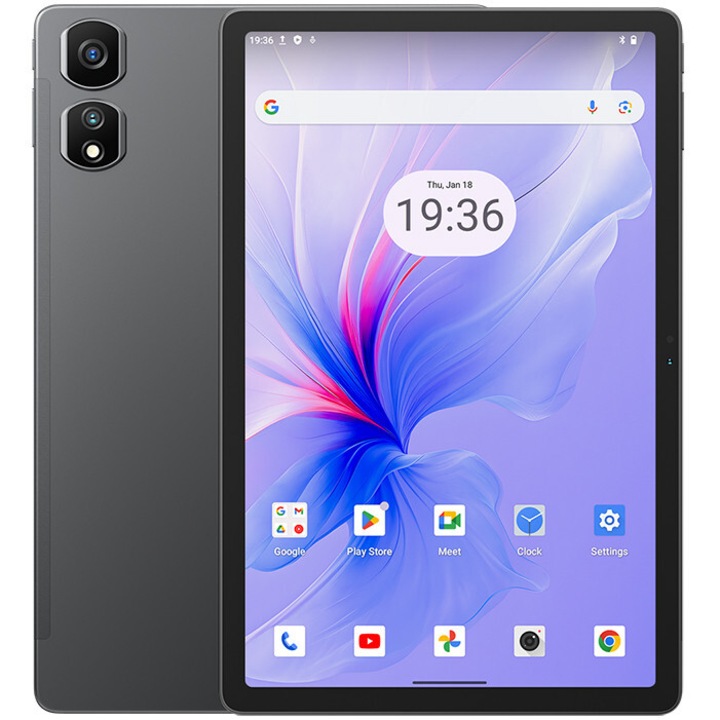 Таблет Blackview Tab 16 Pro, 10.95", 24GB+256GB-SD 1TB, 7700mAh, 13MP+8MP, Android 14, бързо зареждане, две SIM карти, режим за компютър, сив