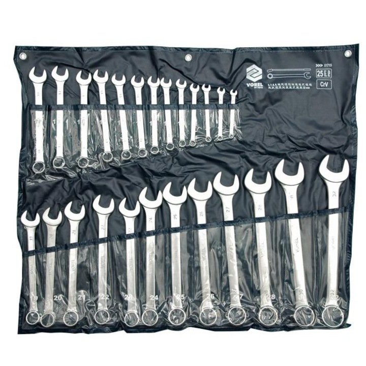Vorel villáskulcs készlet 6-32 mm, 25 darab, szatén kivitel