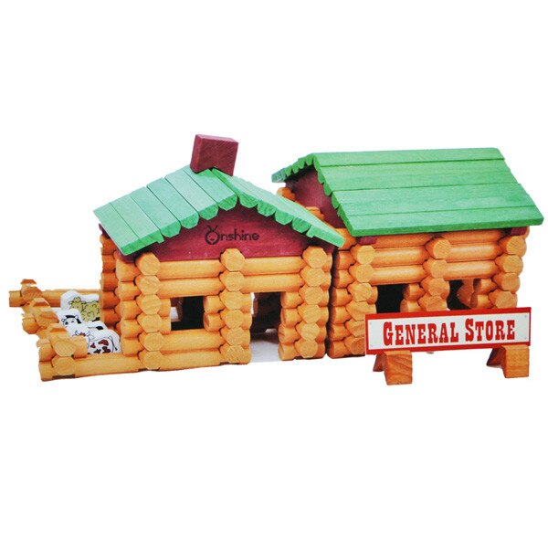 Set creativ de lemn: Casuta fermierului IMK 170 piese