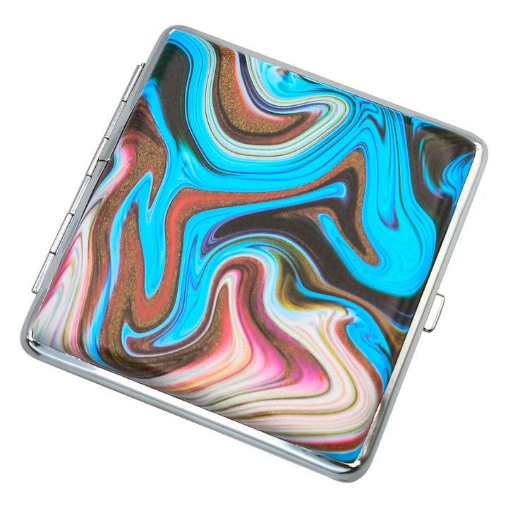 Tabachera Fluid Paint Toro, Albastru, 95 x 95 mm