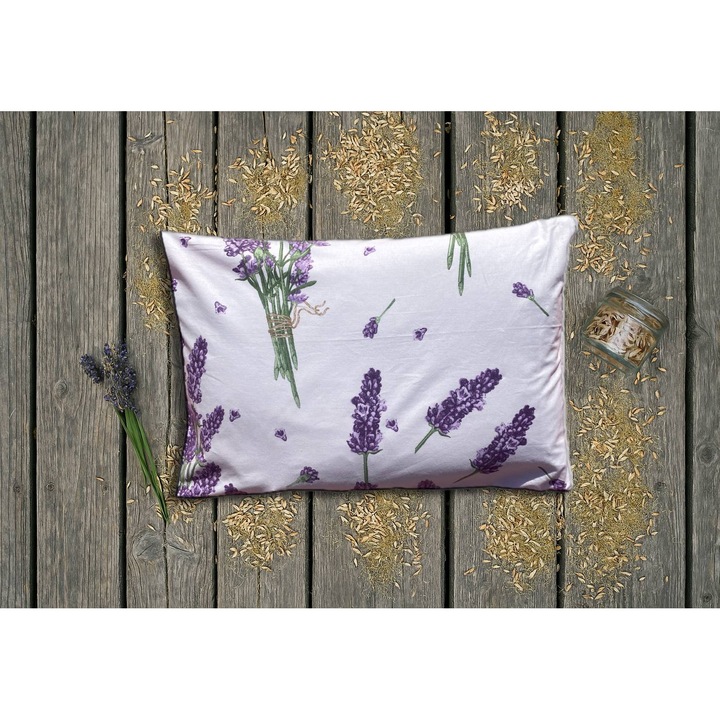 NATURA - Gyógynövényes Tönkölypelyva párna, Levendula