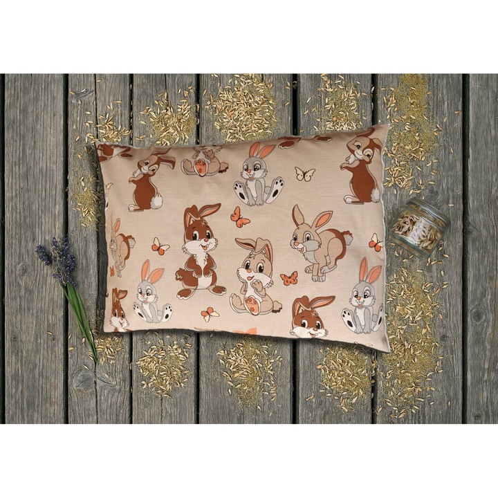 NATURA - Gyógynövényes Tönkölypelyva Gyermekpárna, Nyuszi