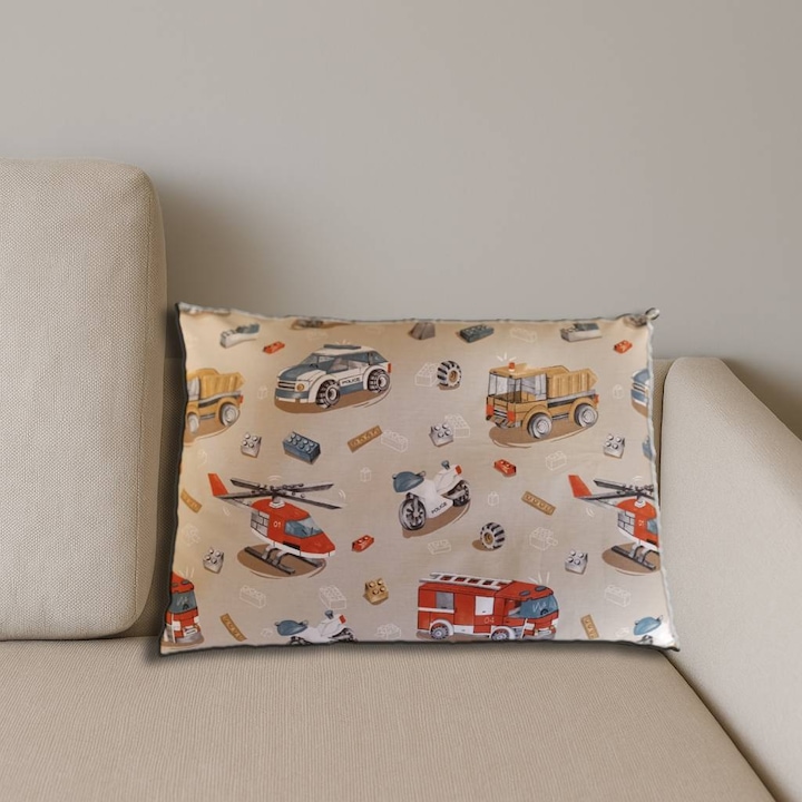 NATURA - Gyógynövényes Gyermekpárna 3D ANTIALLERGÉN Töltettel | Rendőr - Tűzoltó