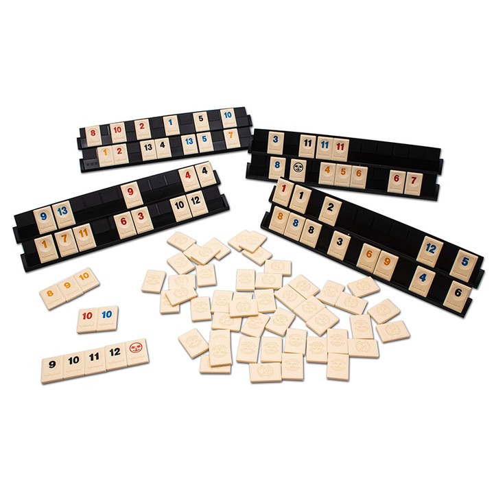 Joc de societate Rummikub, IDEAL, multicolor, pentru 2-4 jucatori