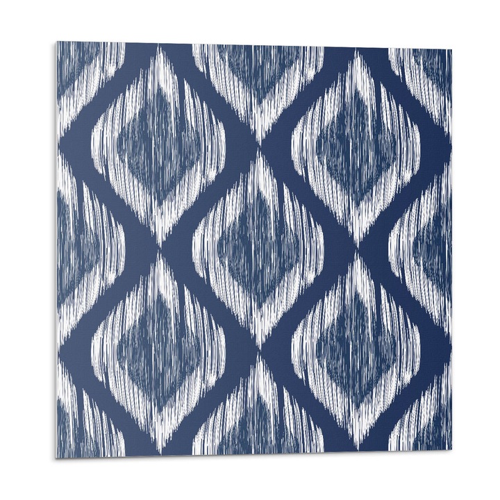 Öntapadó csempék, Wallfluent, Gyémánt minta vonalakkal, Tengerészkék, 20x20x20, 010310410020000033400