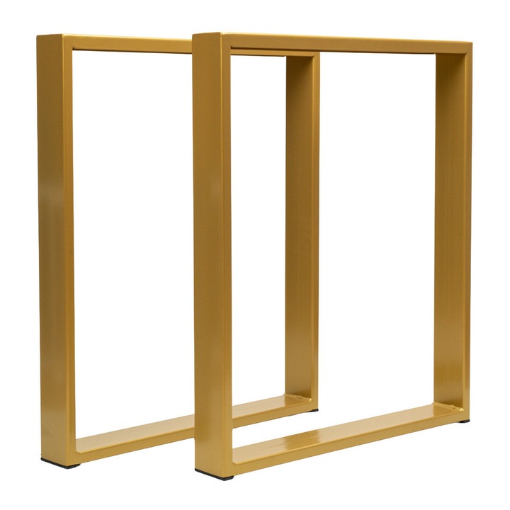 Set 2 picioare masa, Scut Protection, AurIU, Profil Lat, 72x60x8 cm