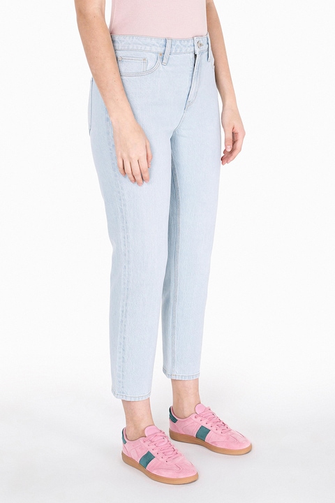 COLIN'S, Blugi crop cu aspect decolorat, Albastru glaciar