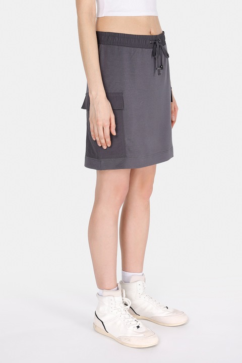 COLIN'S, Fusta cu snur si buzunare, Gri inchis, XS