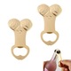 Set 2 desfacator sticle, Axroad Mall, Desfacator de bere simplu, Anti-rugina, Rezistent la coroziune, Mic si portabil, Compatibil cu buzunar portofel, Perfect pentru cadou, Pentru suc si bauturi, Aliaj de zinc, 8.8 x 4.6 cm, Auriu