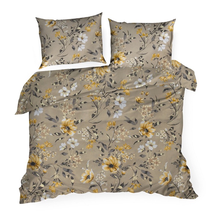 Спално бельо EMY 220 x 200 см Eurofirany тъмнобежово