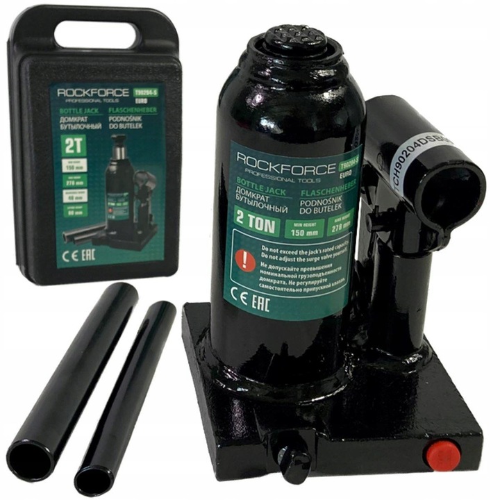 Cric auto, Forsage, Bara hidraulica, Capacitate de incarcare 2 tone, Domeniu de ridicare 150-278 mm, Geanta de transport, Potrivit pentru vehicule, Design robust, Calitate inalta, Negru