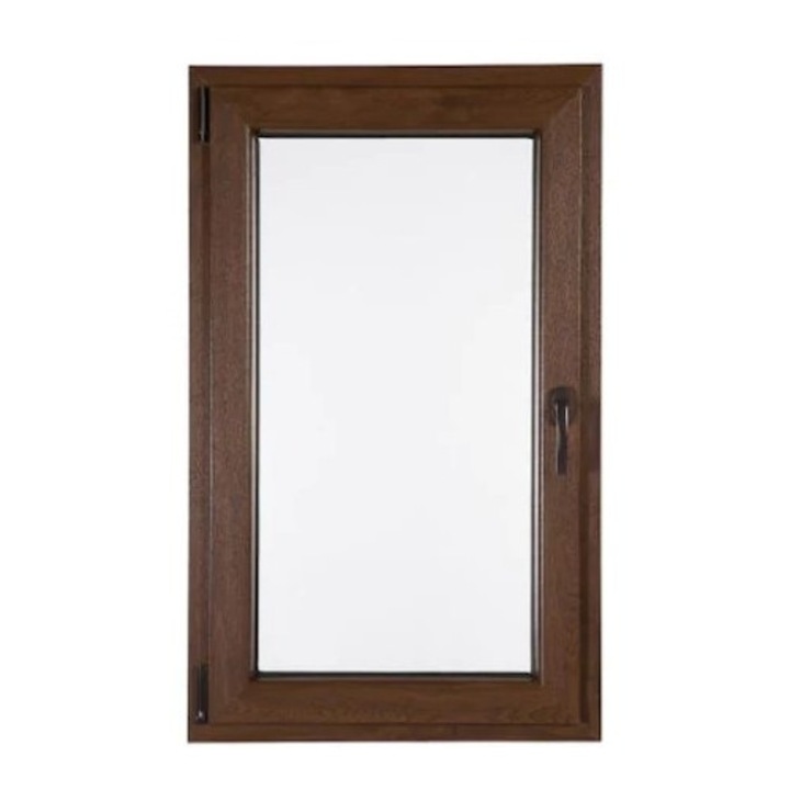 Fereastra PVC, Tamistef, profil Selective 6 camere, 1 canat, nuc, dubla deschidere stanga, 800x1150