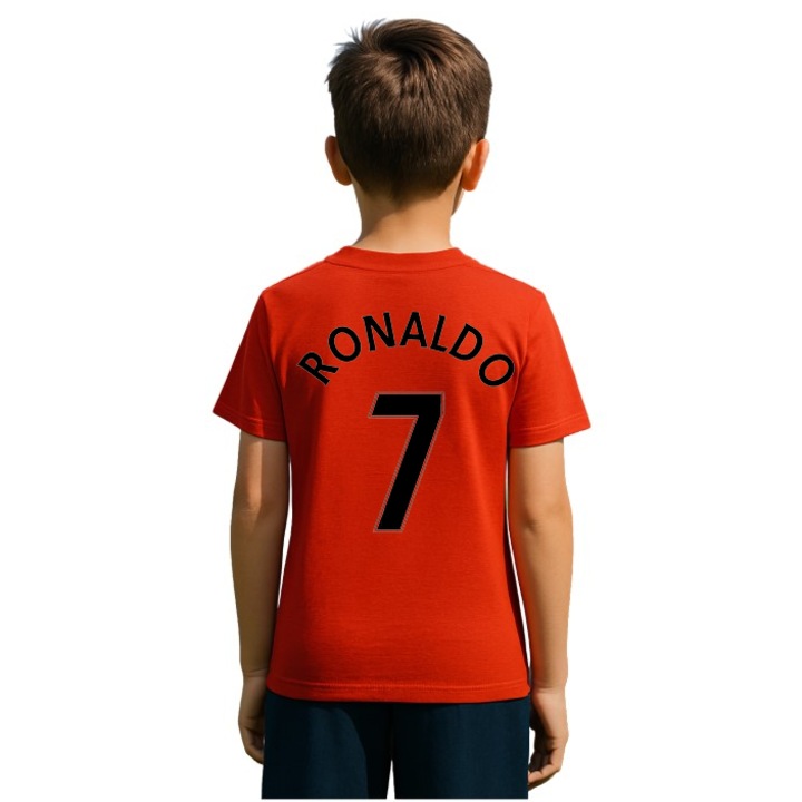 Tricou Sportiv copii Cristiano Ronaldo 7 Al Nassr, Manchester United, Real Madrid, Rosu