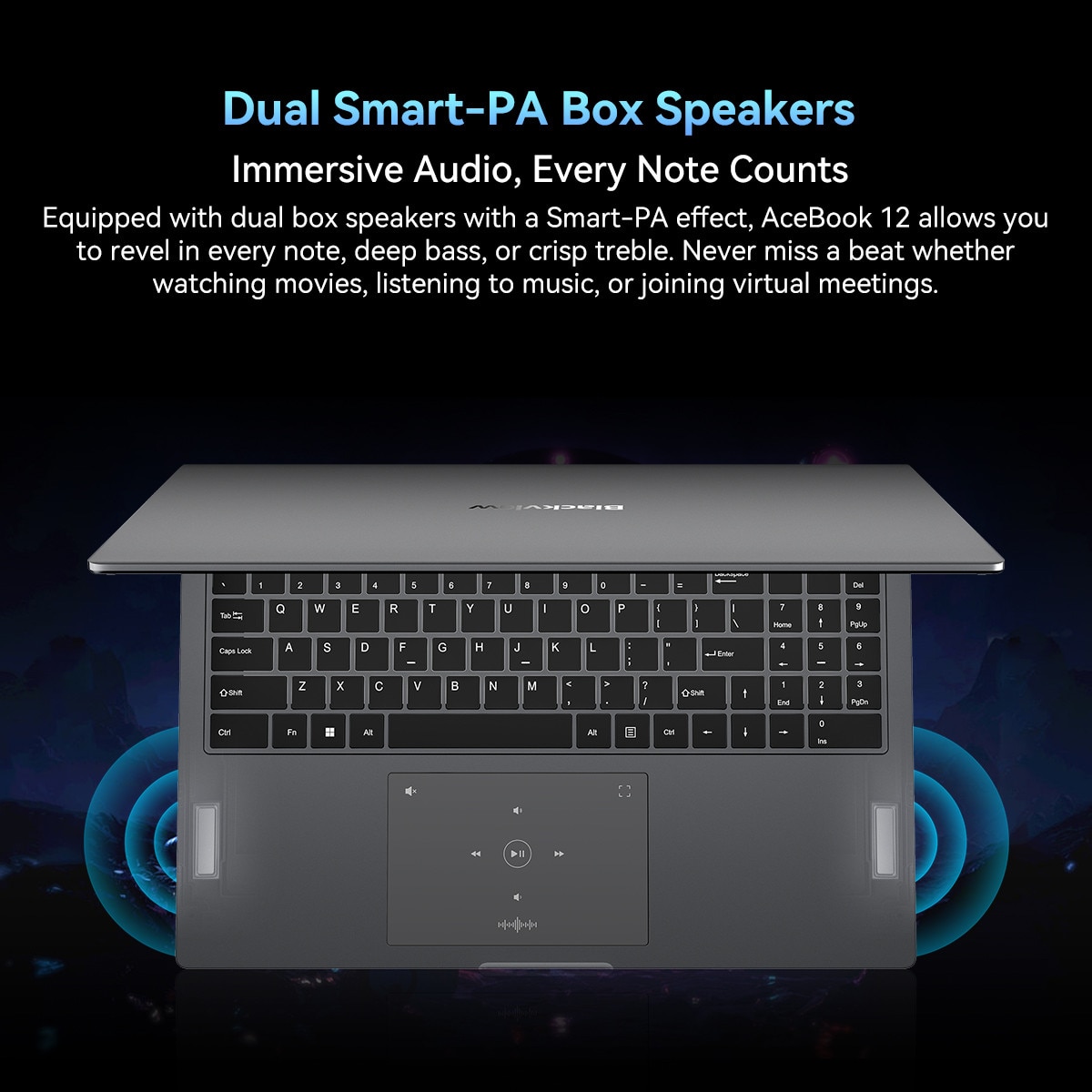 Laptop Blackview AceBook 12, 16" FHD+ 1920x1200 LCD, Win11 Pro, 8 cores12 threads, Intel® i5-12450H, 2*SODIMM LPDDR4, WIFI 6, (8GB + 8GB dual channel), 512 GB, Real-time Clock, 1.8 kg, Gri