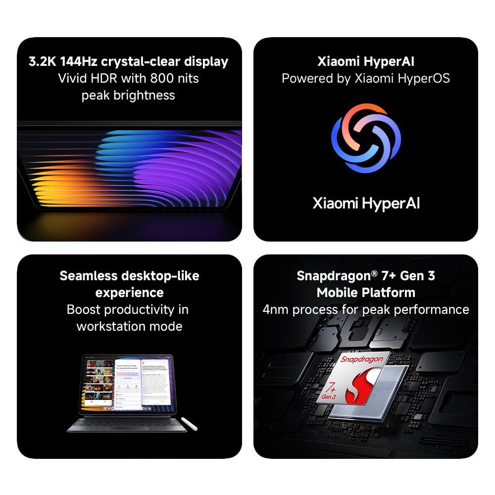 Tableta Xiaomi Pad 7, 11 "2", HyperAI, 12GB RAM, 256GB, verde