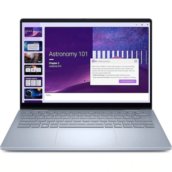 Laptop Dell 14 Plus 0425-2785, 14 hüvelykes 1920 x 1200 érintőképernyő, Intel 288V 8 C / 8 T, 5,1 GHz, 12 MB gyorsítótár, 32 GB LPDDR5X, 1 TB SSD, Intel Arc Graphics, Windows 11, ezüst