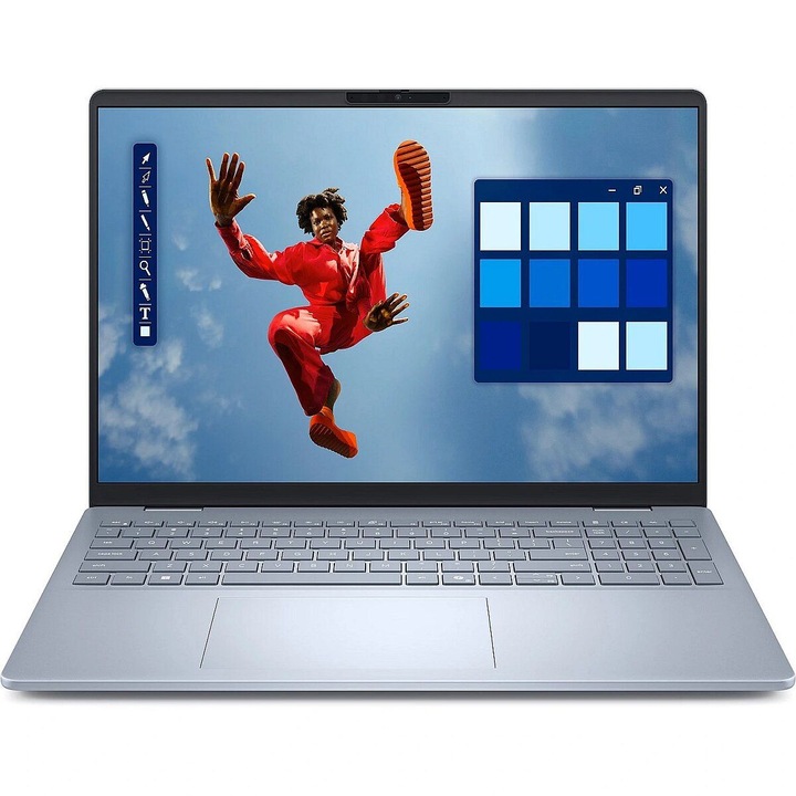 Laptop Dell 16 Plus 1625-2884, 16 hüvelykes, 2560 x 1600 érintőképernyő, Intel 256V 8 C / 8 T, 2,2 GHz - 4,8 GHz, 12 MB gyorsítótár, 12 W, 16 GB LPDDR5X, 512 W, 16 GB LPDDR5X, Windows Arc GB1 Sphi