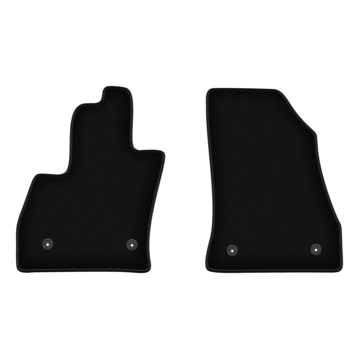 Set BASIC frontale covorase auto, 2 bucati, presuri auto, pentru:: Fiat 500L (2012-) minivan negru
