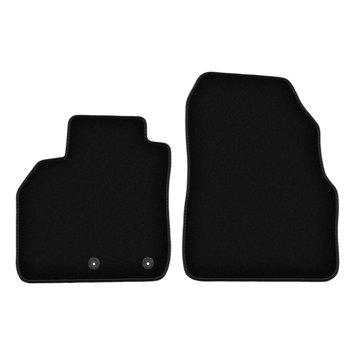 Set BASIC frontale covorase auto, 2 bucati, presuri auto, pentru:: Renault Grand Scenic II (2003-2009) minivan negru