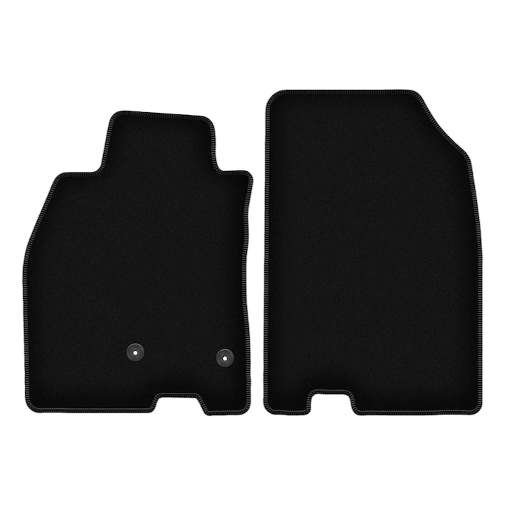 Set BASIC frontale covorase auto, 2 bucati, presuri auto, pentru:: Renault Megane III (2008-2015) hatchback, coupe, grandtour, station wagon negru