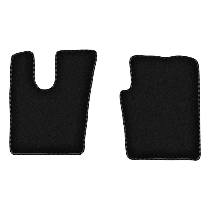 Set BASIC frontale covorase auto, 2 bucati, presuri auto, pentru:: Scania R (2018-) camion negru