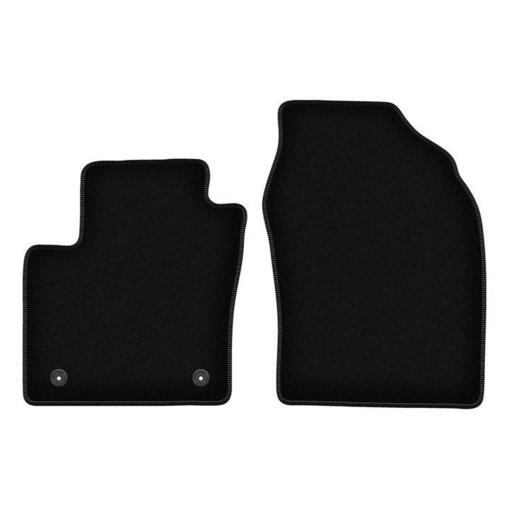 Set BASIC frontale covorase auto, 2 bucati, presuri auto, pentru:: Toyota C-HR Hybrid (2016-) crossover negru