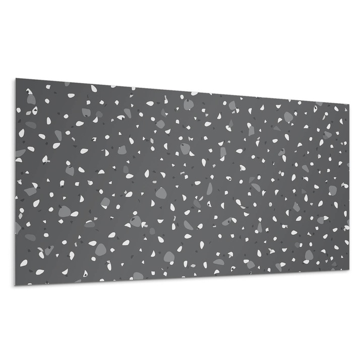 Dekoratív vinil panel, Wallfluent, Kis foltokkal ellátott minta, Szürke, 10x40x20 cm, 010310540020000077440