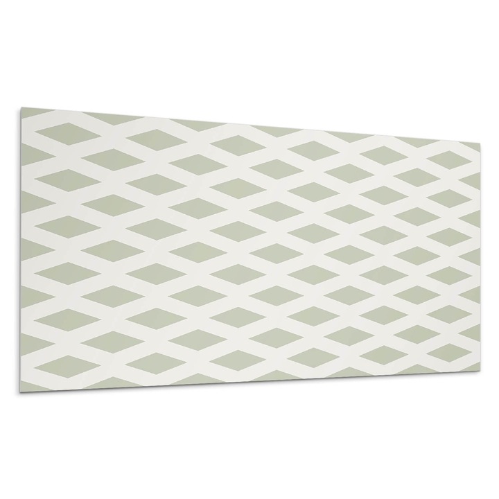 Dekoratív vinil panel, Wallfluent, Rombikus motívum rácsban, Fekete, 120x60 cm, 010310540040000033515